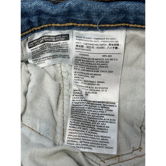 Levi’s 501 Men's Button Fly Straight Leg Denim Jeans Medium Wash Size 40x32 - Picture 9 of 12